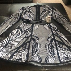 Monochrome tropical 2 piece by LUXE